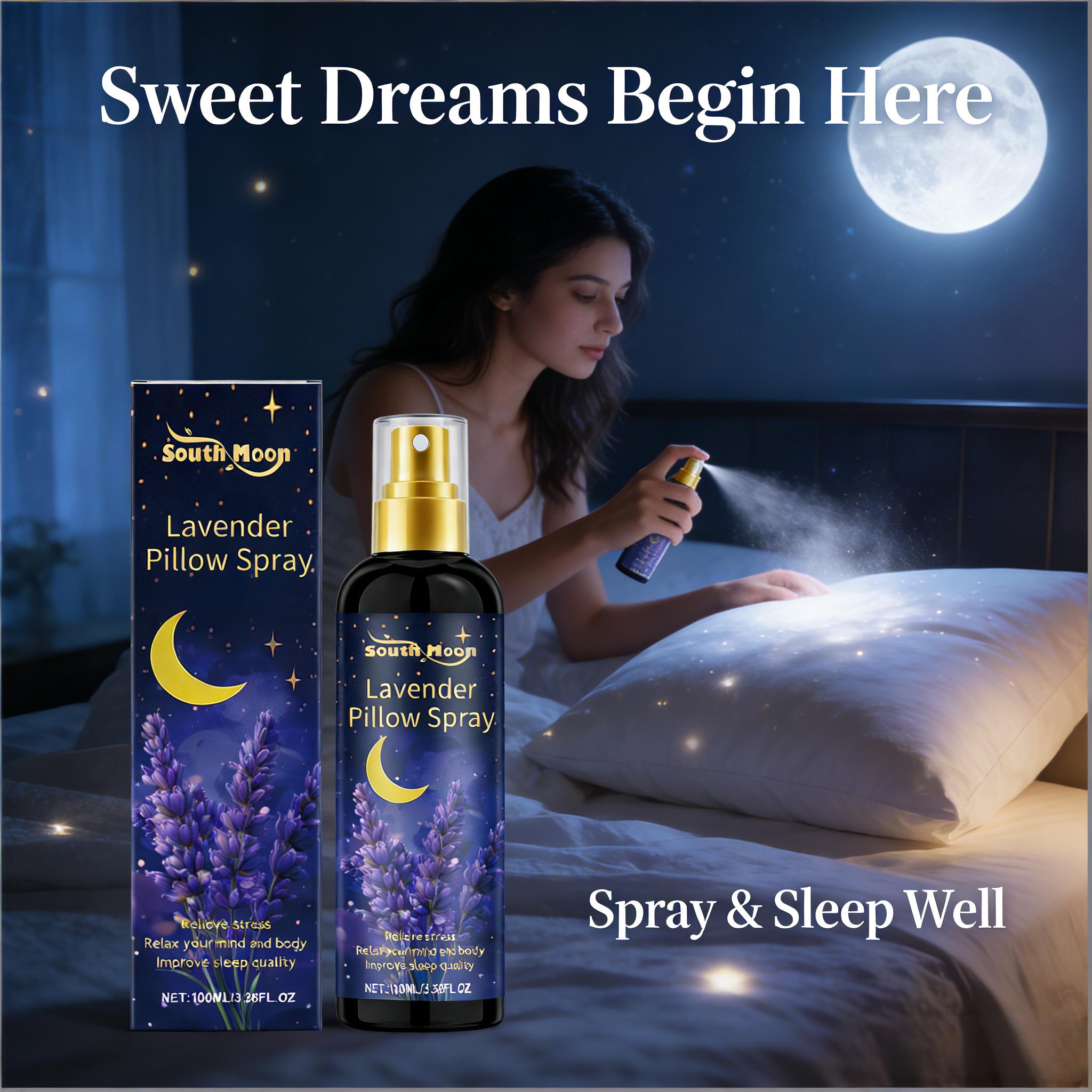 Lavender Pillow Spray - 睡眠スプレー ラベンダー入り 枕用 不安軽減 睡眠促進 睡眠の質向上