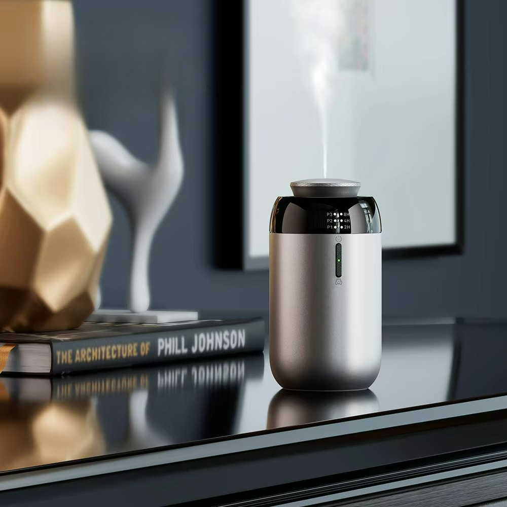 Home Fragrance Types - プロ仕様車載アロマディフューザー ギフト ホームスマートオイルディフューザー Type-C充電式 油漏れ防止フレグランスディフューザー