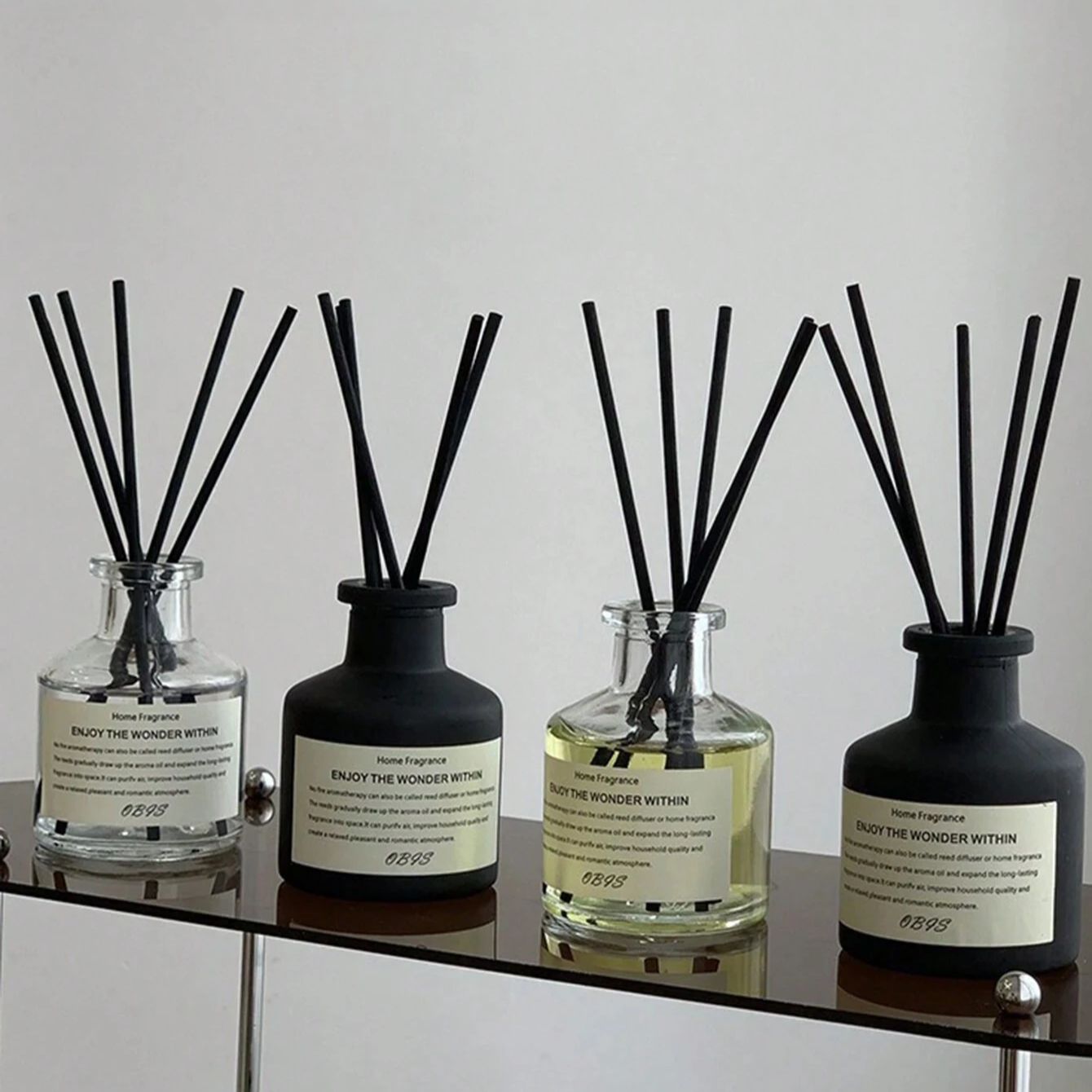 Home Fragrance Jasmine Diffuser - 50ml フレームレス ホームフレグランス ルームフレームレス フリージア ジャスミン