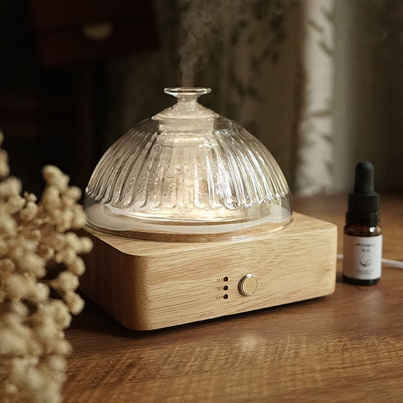 Home Fragrance Jasmine Diffuser - Fogy-ヨーロッパの無垢材アロマセラピーマシン,アロマディフューザー,エッセンシャルオイルフレグランス,家庭用およびオフィス用の超音波加湿器
