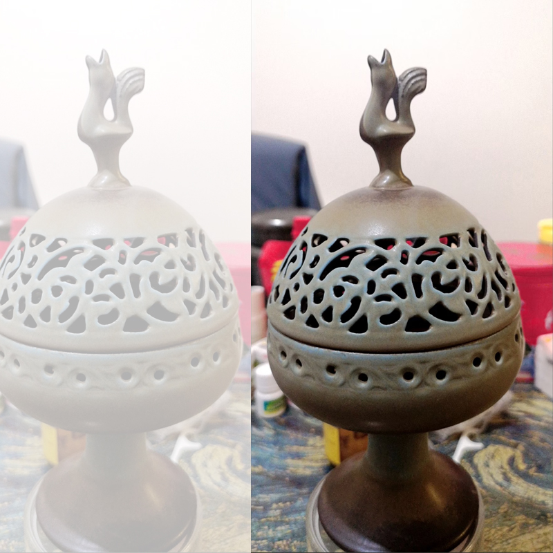 Home Fragrance Zen - クリエイティブな香炉 セラミックアロマラック、屋内禅風茶道リビングルーム寝室ホームフレグランス、博山ストーブ、1個入り