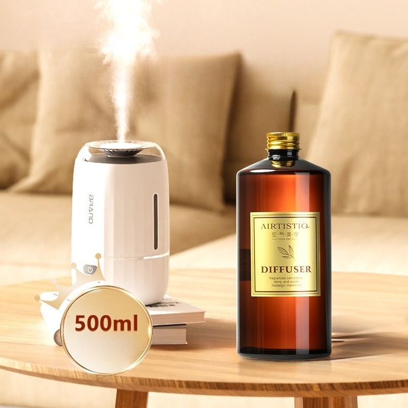 Home Fragrance Jasmine Diffuser - アロマディフューザー用500MLエッセンシャルオイル、超音波オイルディフューザー、高級ホームフレグランス詰め替えオイル、禅茶、ジャスミン、ガーデニア