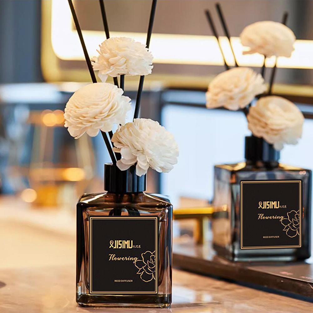 Home Fragrance Jasmine Diffuser - 無火アロマディフューザー、ジャスミン、ホワイトティー、ラベンダーの香り、長持ちするフローラルの香りで、お部屋を彩り、リフレッシュします。