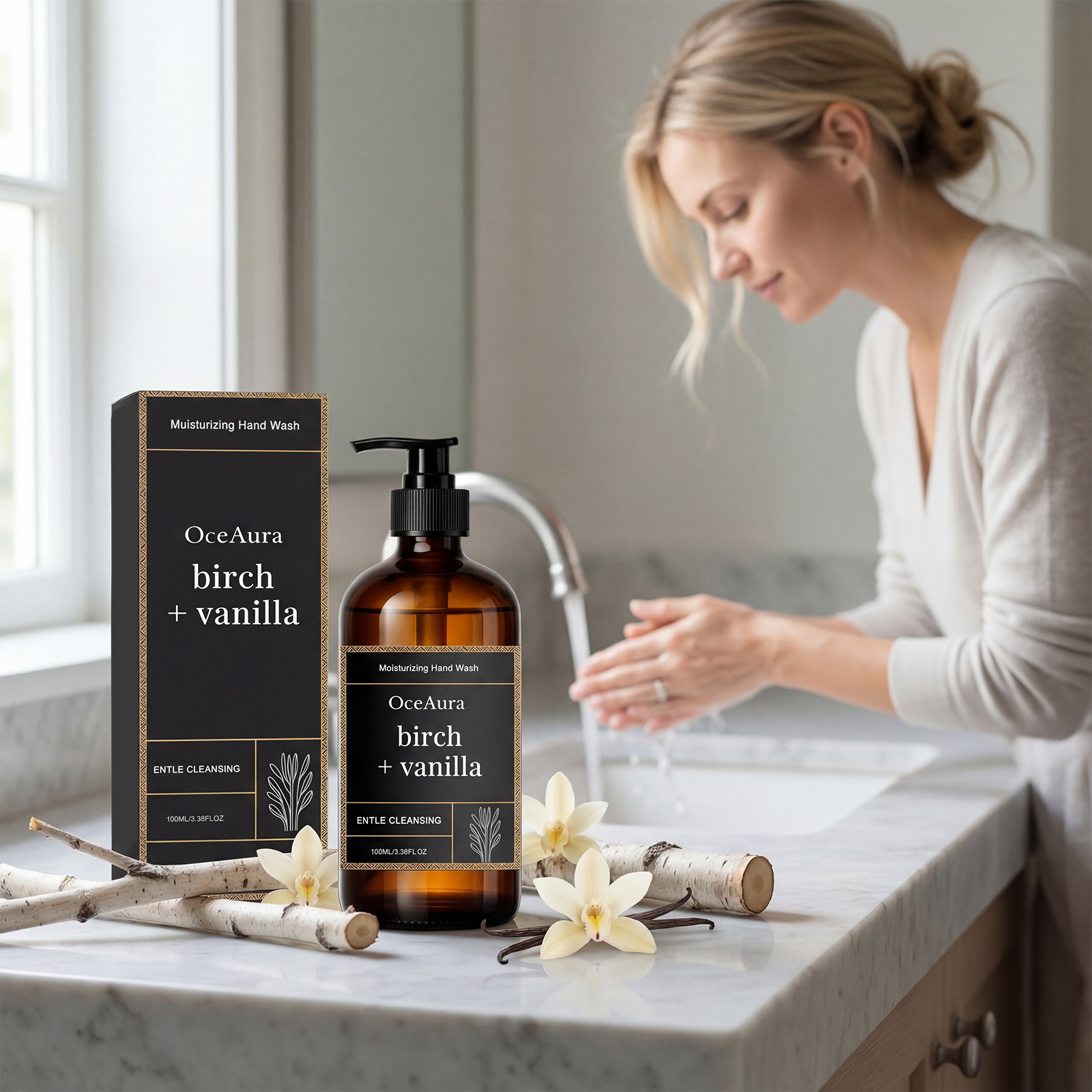 Lavender Pillow Spray - 保湿ハンドウォッシュ バニラエキス配合 栄養たっぷり液体石鹸 優しい洗浄力のハンドソープ 毎日の使用に やさしい手肌ケア