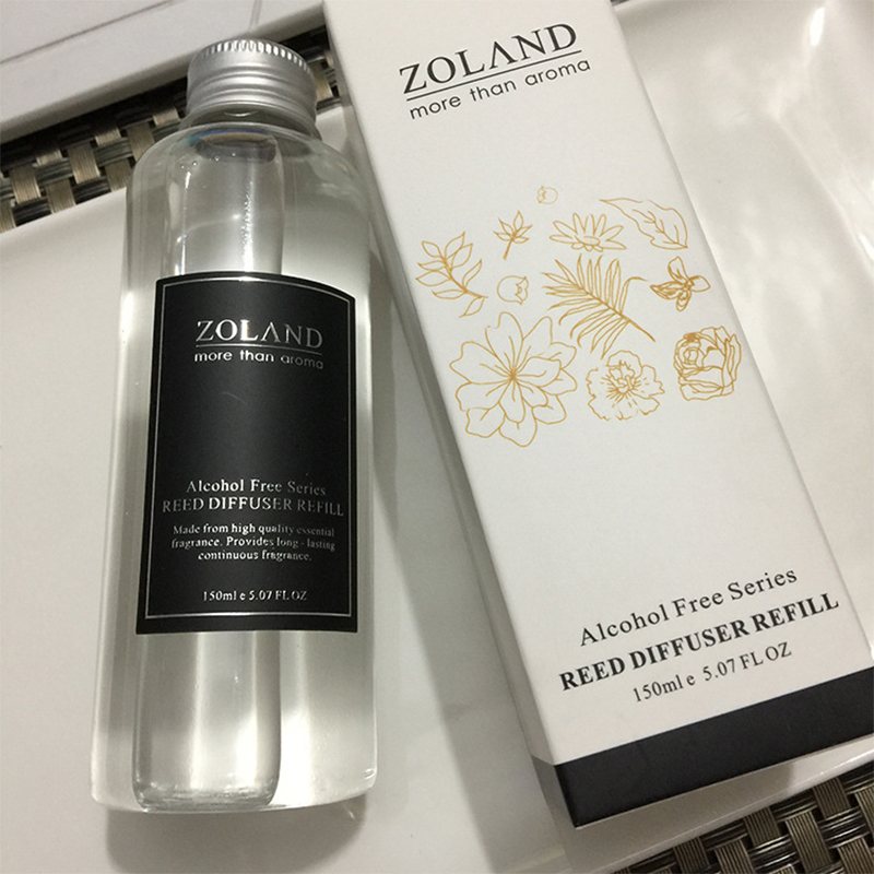 Home Fragrance Jasmine Diffuser - ホームフレグランス用エッセンシャルオイルディフューザー,150ml,ナチュラルアロマディフューザー,ファイアレス,オーシャン/バンブー/サクラ/ ジャスミンなどの詰め替え。