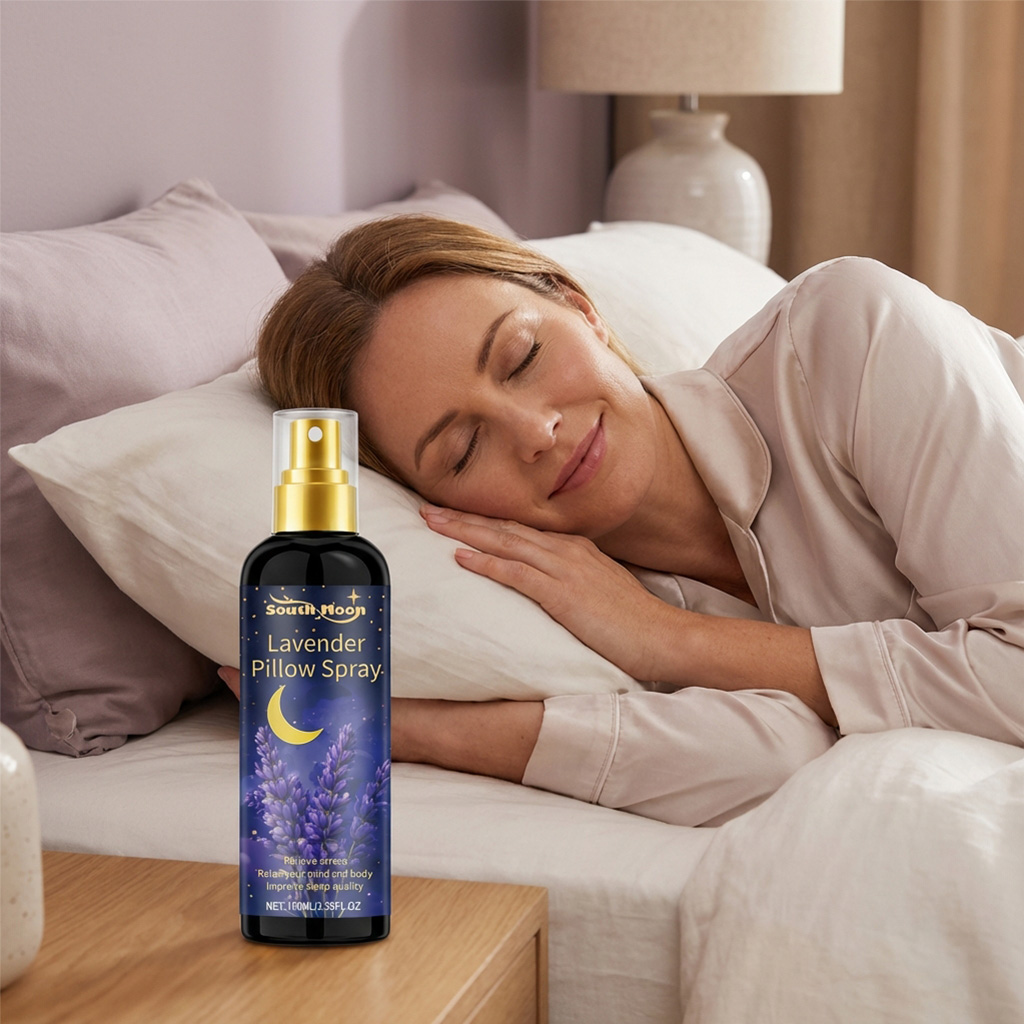 Lavender Pillow Spray - ラベンダー睡眠スプレー 睡眠の質を向上させる 不安や疲労を和らげる 睡眠を促す 減圧アロマセラピー ピローミストスプレー