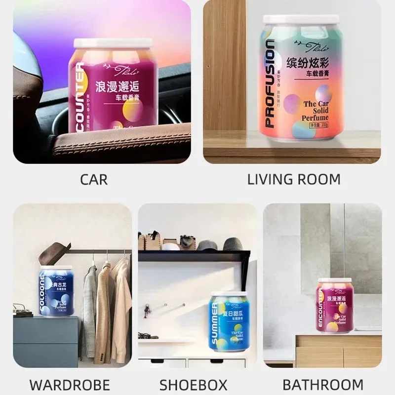 Parfum Home Fragrance - 1PC ソリッドパルファム香水消臭芳香剤アロマテラピー家庭用車芳香剤バームカップフレッシュ空気清浄機カーアクセサリー