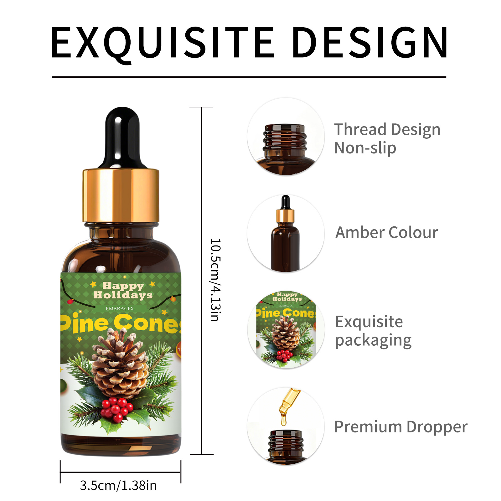 30ml パインコーンエッセンシャルオイル ディフューザー・ - Xmas Home Fragrance のレビューと価格