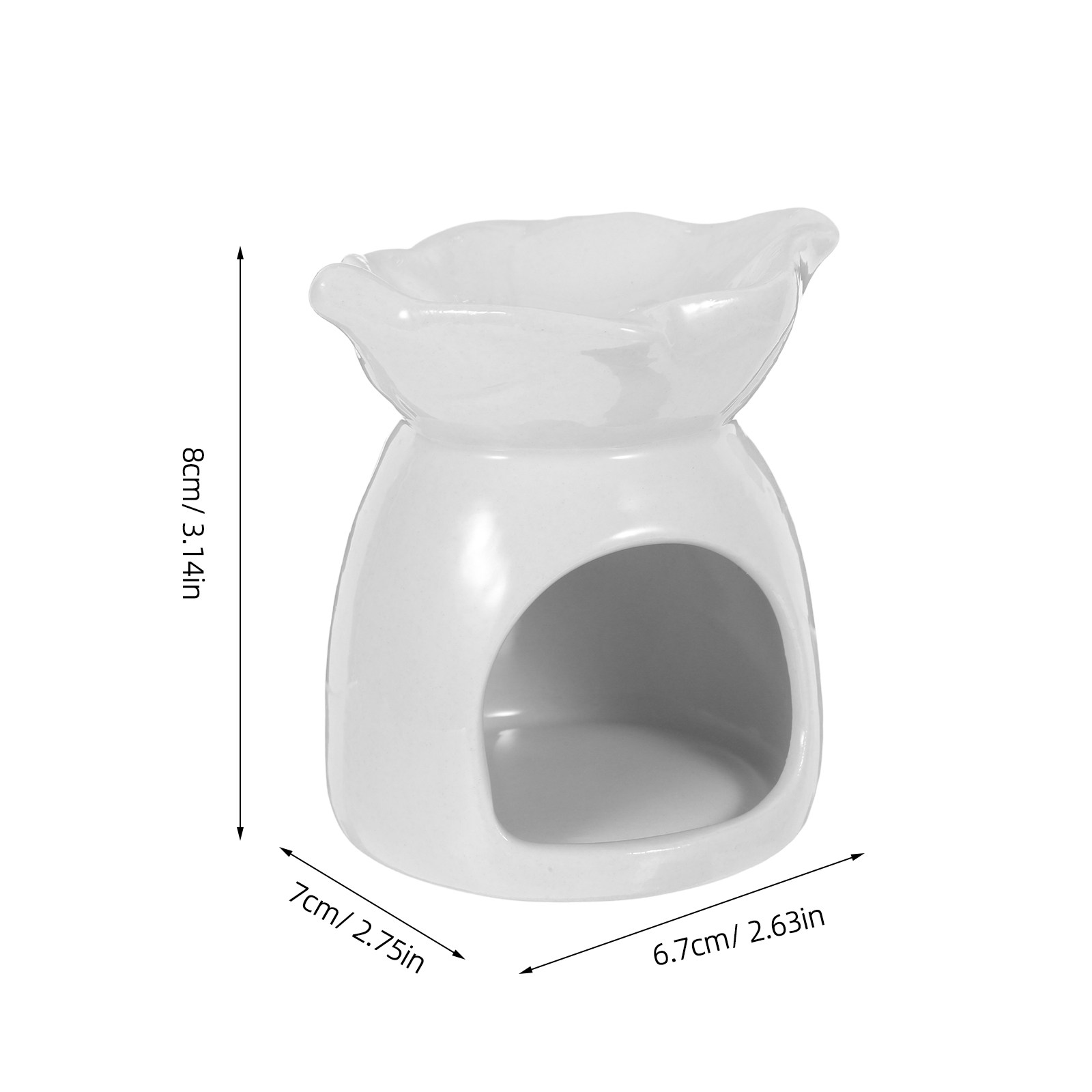 セラミックホルダー エレガントな葉型ティーライトオイルバーナ - Home Fragrance Diffuser のレビューと価格