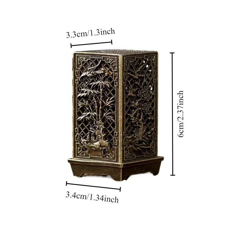 垂直香炉亜鉛合金香炉ミニ香炉梅竹ディフューザーホームフレグラ - In Home Fragrance Products のレビューと価格
