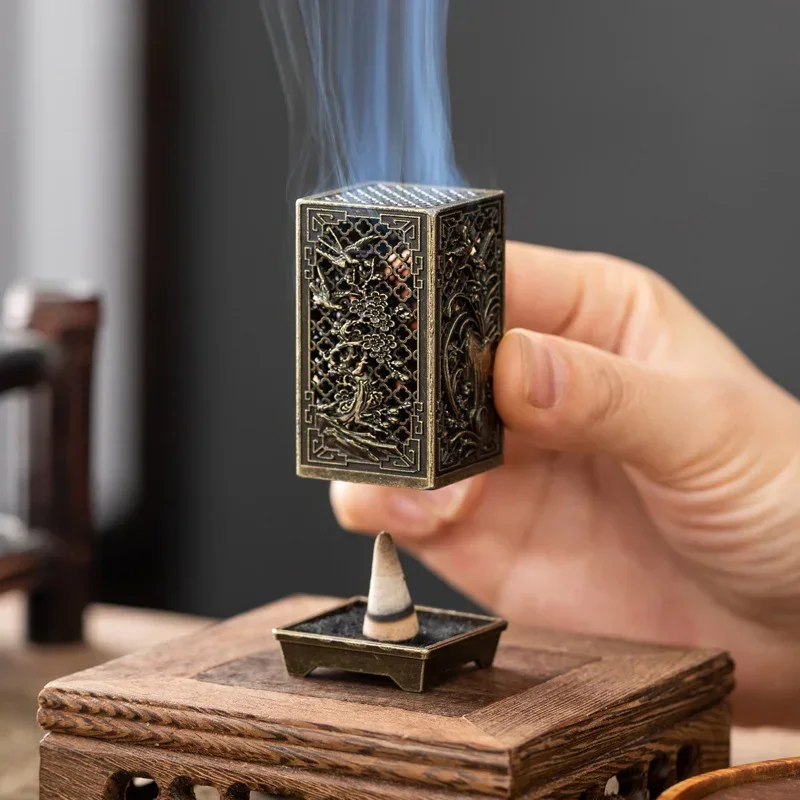 垂直香炉亜鉛合金香炉ミニ香炉梅竹ディフューザーホームフレグラ - In Home Fragrance Products のレビューと価格