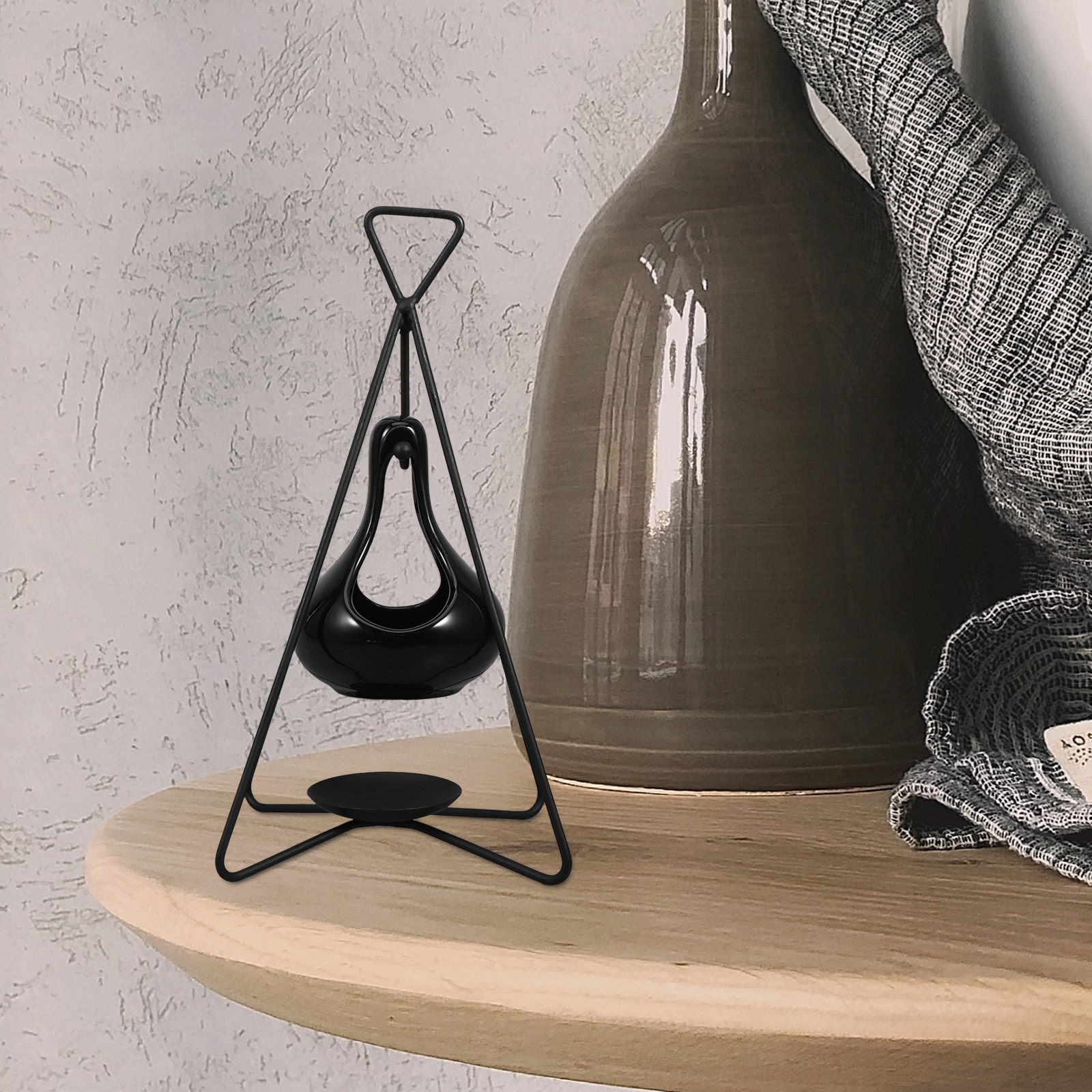 アロマワックスバーナー1セット、鉄製セラミック製エッセンシャ - Home Fragrance Zen のレビューと価格