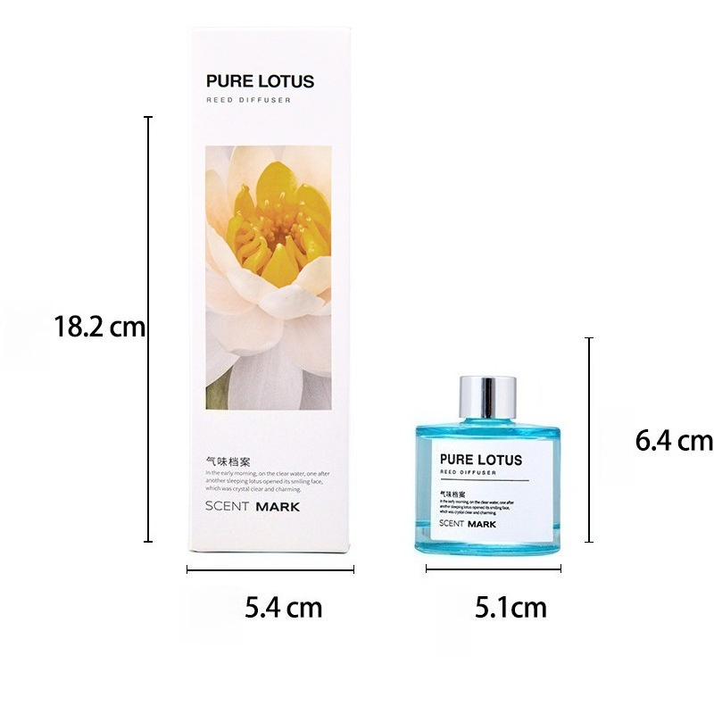 50 ミリリットルリードディフューザーセットロータスジャスミ - Home Fragrance Jasmine Diffuser のレビューと価格