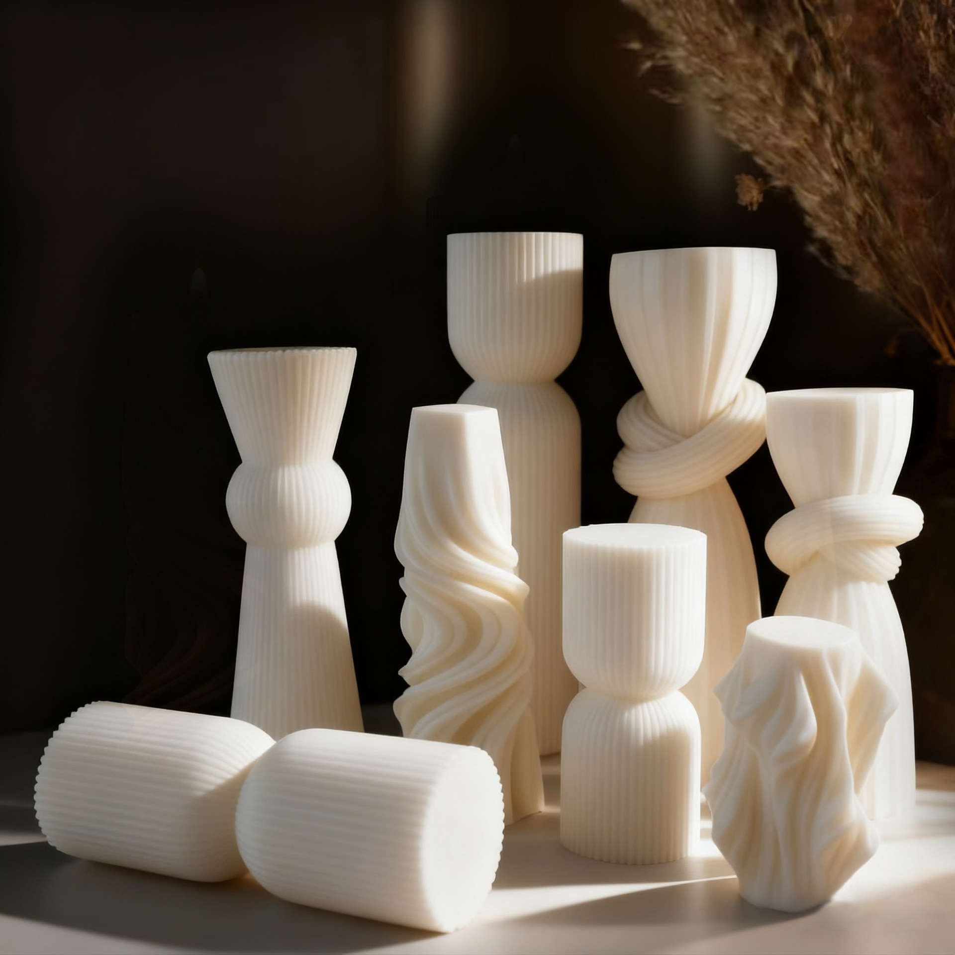 北欧ミニマリストホワイト香りのキャンドル雰囲気ホームデコレー - Home Fragrance Candles のレビューと価格