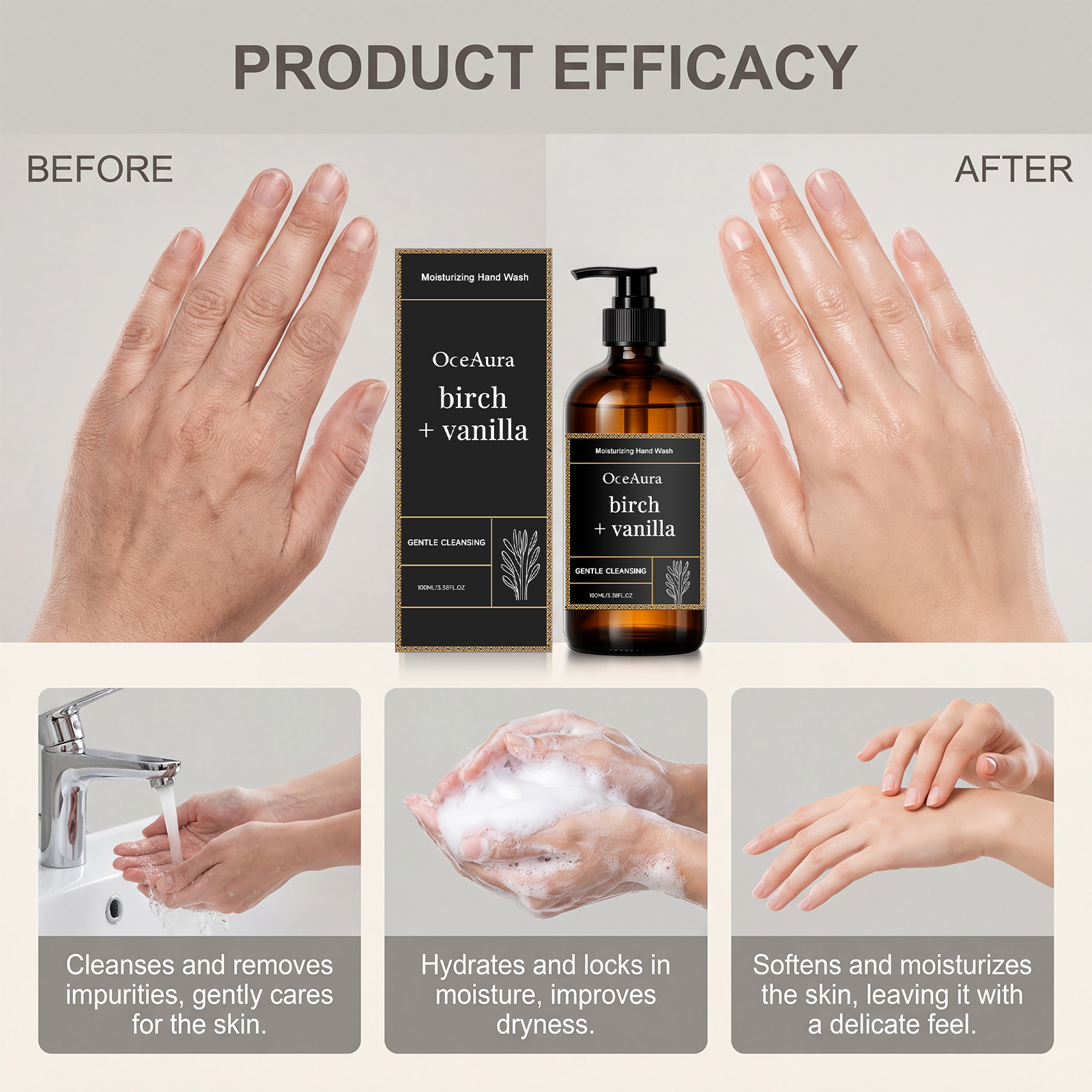 保湿ハンドウォッシュ バニラエキス配合 栄養たっぷり液体石鹸 - Lavender Pillow Spray のレビューと価格