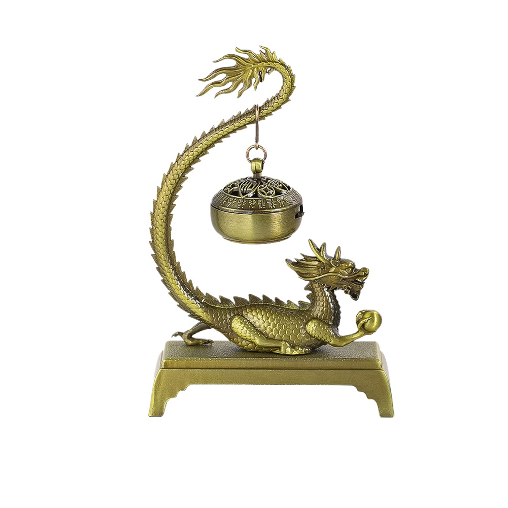 合金ヴィンテージ中国ドラゴン香炉オフィスビジネス茶道アクセサ - In Home Fragrance Products のレビューと価格