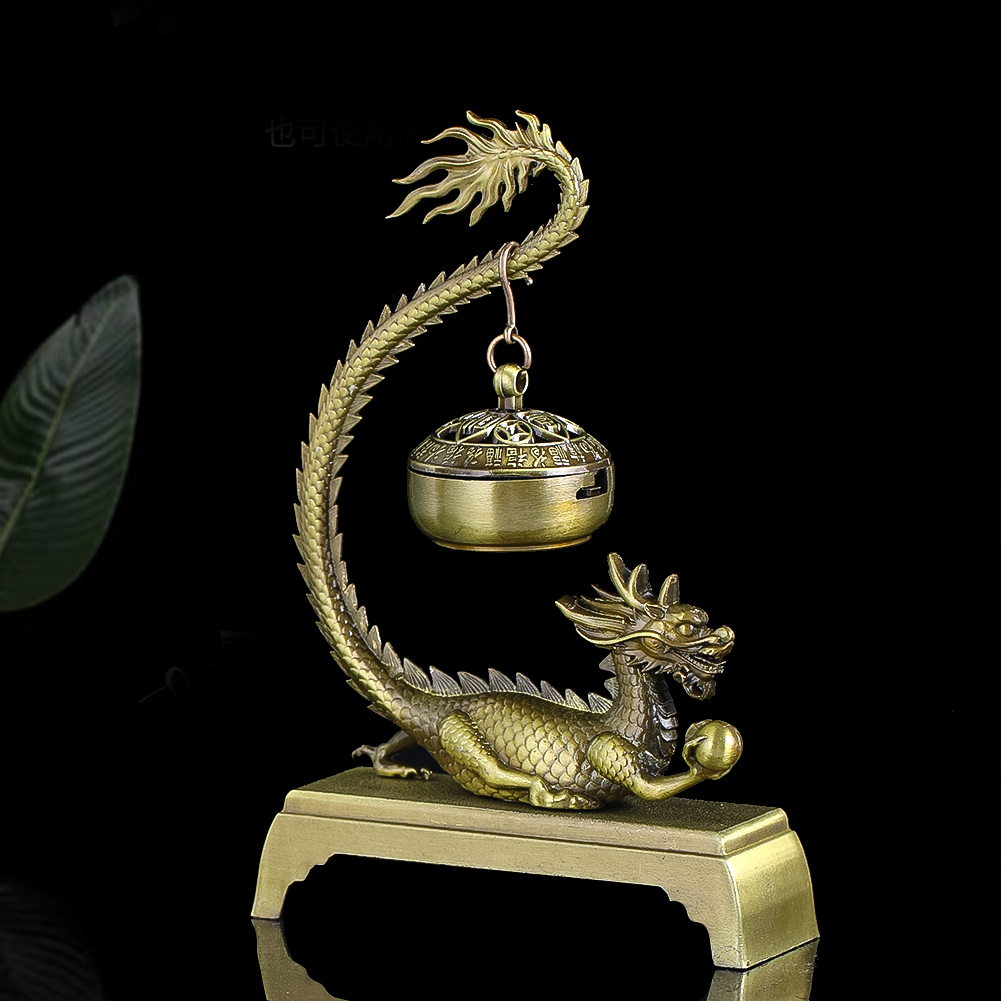 合金ヴィンテージ中国ドラゴン香炉オフィスビジネス茶道アクセサ - In Home Fragrance Products のレビューと価格