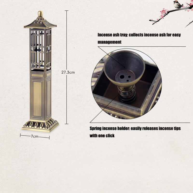 縦型香炉,白檀,21cmラインホルダー,室内装飾品 - Home Fragrance Zen のレビューと価格