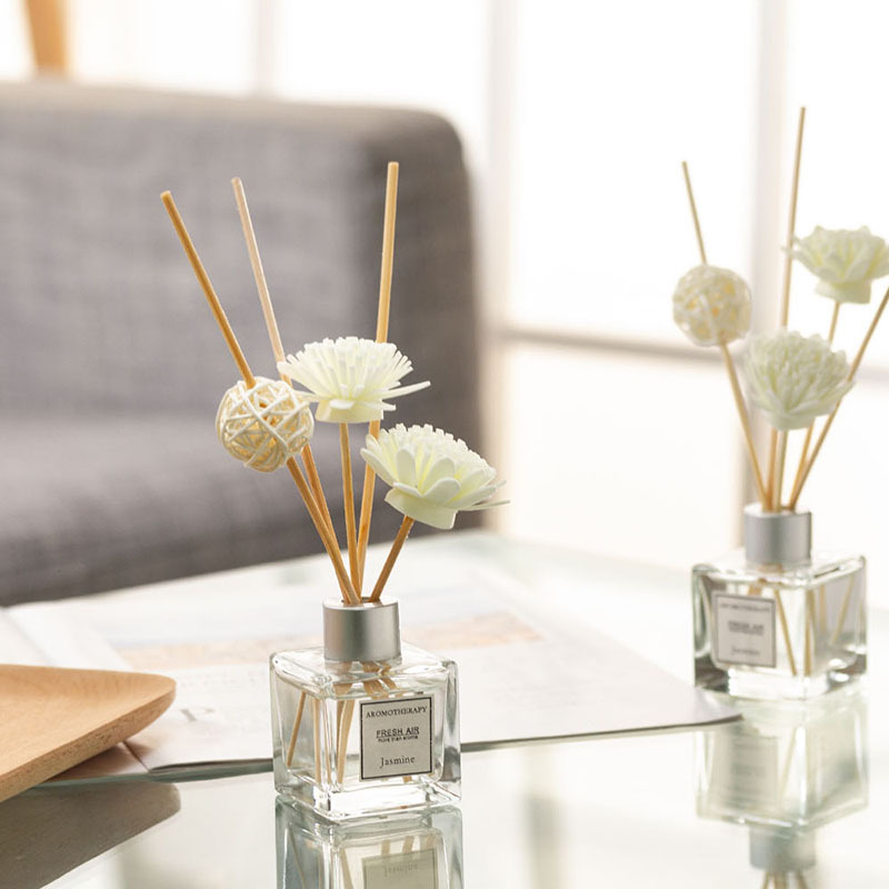 50mlアロマセラピーエッセンシャルオイル、炎を使わないジャ - Home Fragrance Jasmine Diffuser のレビューと価格