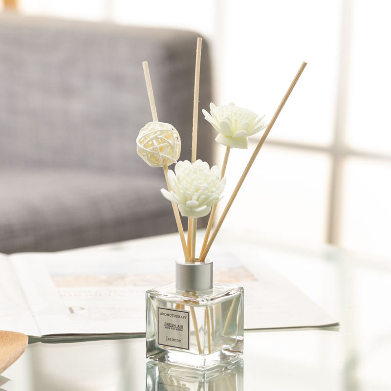 50mlアロマセラピーエッセンシャルオイル、炎を使わないジャ - Home Fragrance Jasmine Diffuser のレビューと価格