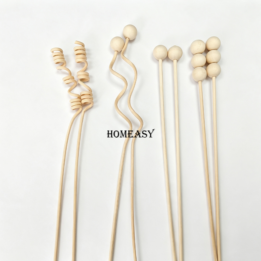 8本入り波型ラタン製ディフューザースティック、交換用ロッド、 - Home Fragrance Reed Diffuser Refill のレビューと価格