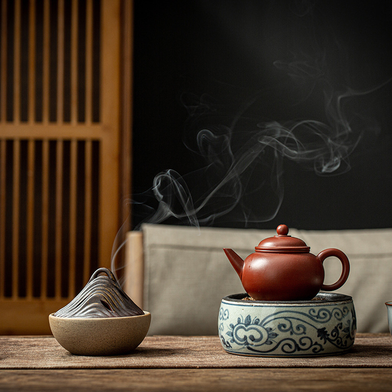 瞑想用香炉 クリエイティブな山型香炉 セラミック製アロマセラ - Home Fragrance Zen のレビューと価格