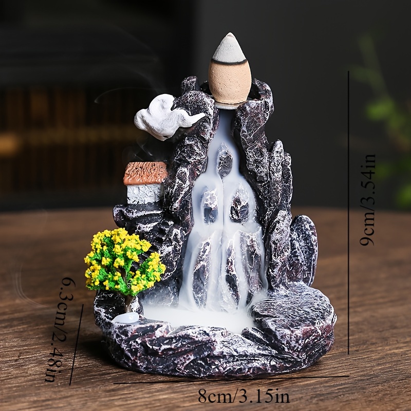 逆流香立て滝香炉家の装飾アロマセラピー装飾逆流香コーン付き香 - Home Fragrance Candles のレビューと価格