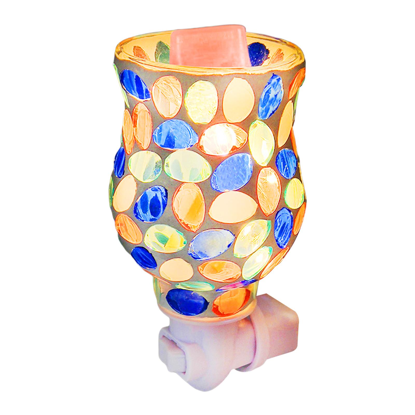 モザイクガラス製プラグインワックスメルトウォーマー、電気式ナ - Home Fragrance Candles のレビューと価格