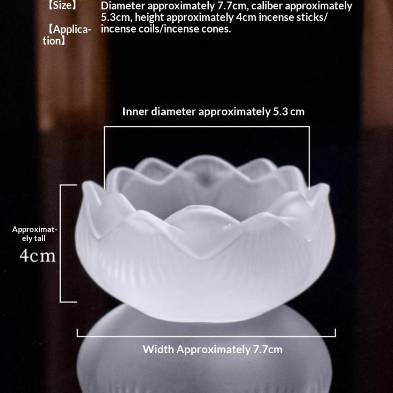 クリエイティブクリスタルガラス蓮の花香炉 ホームデコレーショ - Home Fragrance Zen のレビューと価格